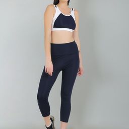 N-Gal Colourblocked Padded Sports Bra & High Rise Active Tights Dri-Fit Sports Tracksuit-picture-23