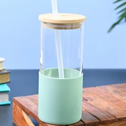MARKET99 Green Single Glass Solid Water Bottle-14