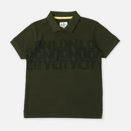 Pepe Jeans Boys Typography Printed Polo Collar Pure Cotton T-shirt-image-49