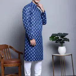 Jompers Ethnic Motifs Printed Pure Cotton Kurta With Churidar-52