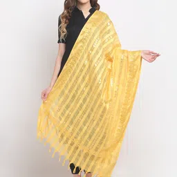 SOUNDARYA Embroidered Muslin Dupatta with Gotta Patti-picture-17