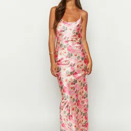 StyleCast x Revolte Floral Print Chiffon Bodycon Dress-image-63