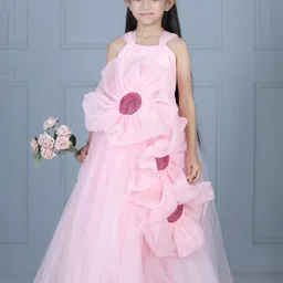 THE LITTLE CELEBS Net Maxi Dress-picture-16