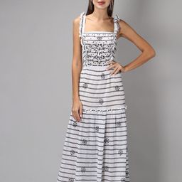Amagyaa Striped Maxi Dress-image-78