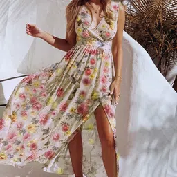 StyleCast x Revolte Floral Printed Sleeveless Maxi Dress-picture-11
