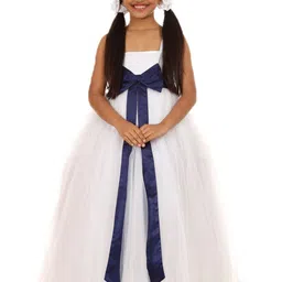 BAESD Girls Shoulder Straps Satin Maxi Dress Comes With A belt-image-25