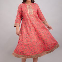 Fashion Zest Women Floral Print Flared Sleeve Maxi Dress-image-96