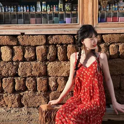 JC Mode Abstract Printed Cotton Maxi Dress-image-3