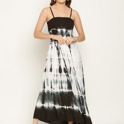 Aawari Black Tie and Dye Dyed Maxi Dress-image-44