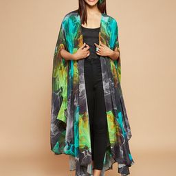 Navyasa Liva Cotton Abstract Printed Maxi Dress-image-60
