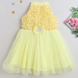 MANY FROCKS & Girls Self Design Fit & Flare Dress-56