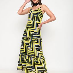 Satrisha Abstract Printed Shoulder Straps Crepe A-Line Maxi Dress-picture-16