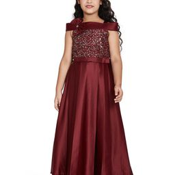 Peppermint Girls Sequinned Embellished Maxi Dress-picture-24