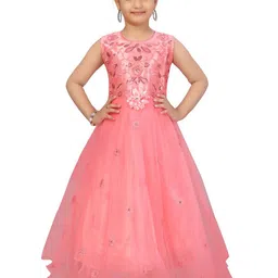 BAESD Embellished Net Maxi Dress-image-24