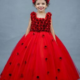 Li & Li Boutique Girls Embellished Gown Maxi Dress-image-58