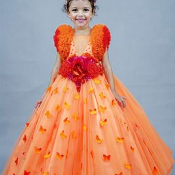 Li & Li Boutique Girls Embellished Net Gown Maxi Dress-picture-6