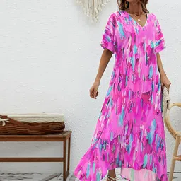 JC Mode Women Tie and Dye Print A-Line Maxi Dress-image-63