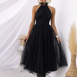 StyleCast x Revolte Women Halter Neck Maxi Dress-picture-13