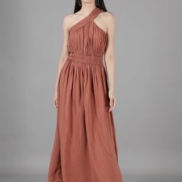 Amagyaa Rust Maxi Dress-image-47