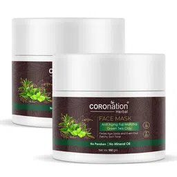 COROnation Herbal Set of 2 Anti-Aging Fuji Matcha Green Tea Clay Face Masks - 100 g each-9