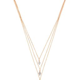 BHIMA Jewels 18K Hallmark 750 Purity Yellow Gold Rosepolish Layer Stone Necklace-image-76