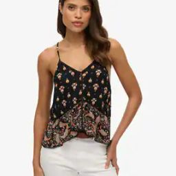 Women Vintage Ladder Trim Regular Fit Camisole Top-image-81
