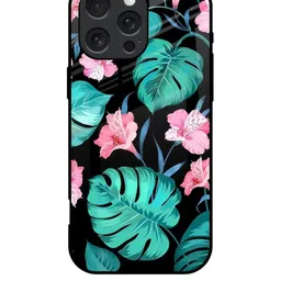 QRIOH Floral Printed iPhone 16 Pro Back Case Mobile Accessories-picture-48