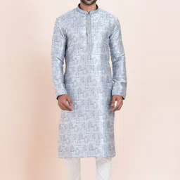 ROOTED LIBAAS Men Ethnic Motifs Regular Kurta with Pyjamas-32
