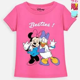 Disney By Miss and Chief Girls 3 Printed Applique T-shirt-41