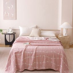 JC HOME Pink AC Room 233 GSM Double Bed Quilt-image-101