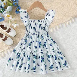 BAESD Girls Printed Fit & Flare Dress-image-66