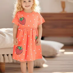 JC SPARKLE Polka Dot Print Empire Dress-image-47
