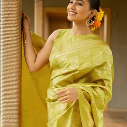 Subham Woven Design Zari Banarasi Saree-55