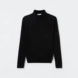 Fame Forever by Lifestyle Girls Solid Cable Knit Turtle Neck Pullover Regular Sweater-picture-21