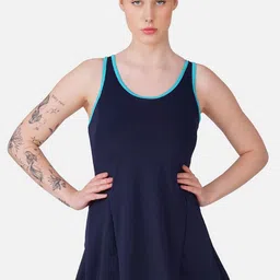 TOMKOT Padded Round Neck Swimming Dress-picture-40