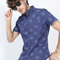 Highlander Mens Printed Slim Fit Shirt-image-16