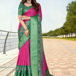J 6 DESIGNER Woven Design Zari Saree-picture-0
