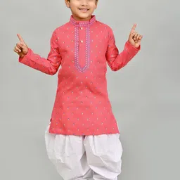 Cae Boys Floral Printed Regular Kurta with Patiala-41