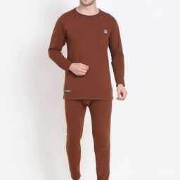 OOSHIN UK Men Cotton Round Neck Thermal Set-image-85