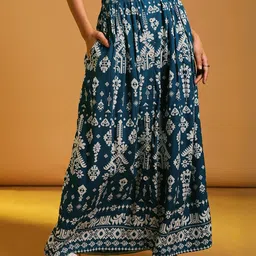 Limeroad Women Ethnic Printed Rayon Skirt-picture-22