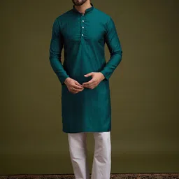 Anouk Men Geometric Embroidered Thread Work Kurta-5