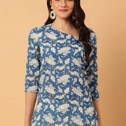NEESH Floral Printed Pure Cotton Kurti-84