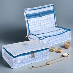 Aura Blue Set of 2 Regular Multi-Utility Organisers-picture-29
