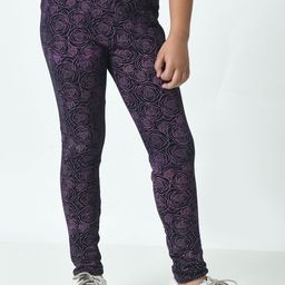 BAESD Girls Printed Pure Cotton Churidar Length Slip-On Leggings-picture-26