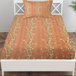 IVAZA Unisex Orange Bedsheets-image-90