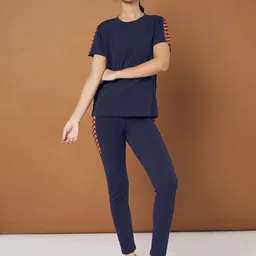 DTR FASHION Round Neck T-Shirt With Joggers-picture-46