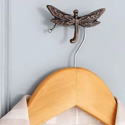 Indianshelf 3Pcs Bronze Dragonfly Wall Hooks-26