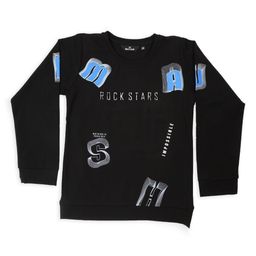 MashUp Boys Typography Printed Applique T-shirt-image-70