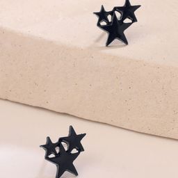 Yellow Chimes Star Shaped Studs Earrings-25