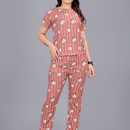 SAKARMAA Animal Printed Round Neck T-Shirt With Trouser-picture-38